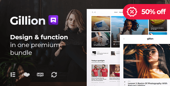 Gillion Wordpress Theme - Nulled + Extended License