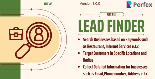 Google Lead Finder module for Perfex CRM Nulled + Extended License Free Download