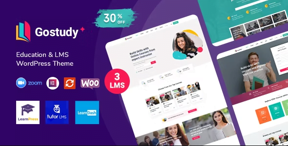 Gostudy WordPress Theme 2.1.4 – Education
 Nulled + Extended License Free Download