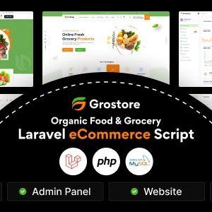 GroStore – Food  Grocery Laravel eCommerce with Admin Dashboard Nulled + Extended License Free Download