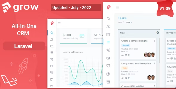 Grow CRM – Laravel Project Management 2.4 Nulled + Extended License Free Download