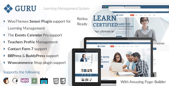 Guru 3.6 – Learning Management WordPress Theme
 Nulled + Extended License Free Download