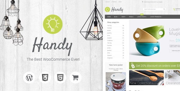Handy WordPress Theme 5.1.0 – Handmade Shop WordPress WooCommerce Theme
 Nulled + Extended License Free Download