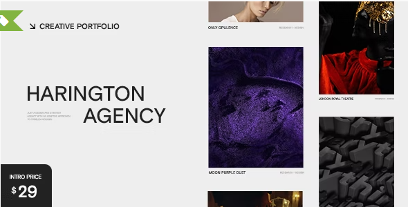 Harington – Creative Portfolio WordPress Theme 1.9.1
 Nulled + Extended License Free Download