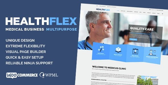 HEALTHFLEX WordPress Theme 2.7.4 – Medical & Health Theme
 Nulled + Extended License Free Download