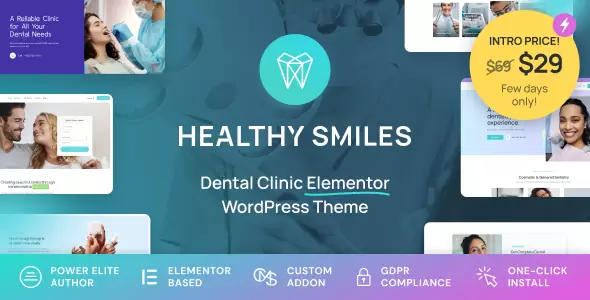 Healthy Smiles WordPress Theme - Nulled + Extended License