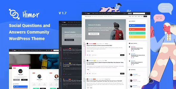 Himer WordPress Theme 1.9.5 – Social Questions And Answers Theme
 Nulled + Extended License Free Download