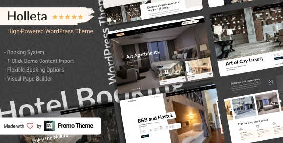Holleta – Hotel Booking WordPress Theme 1.0.0
 Nulled + Extended License Free Download
