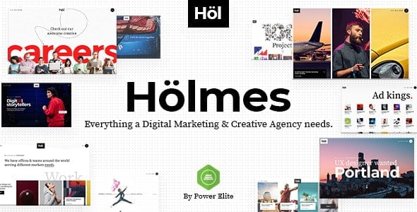 Holmes – Digital Agency Theme 1.6
 Nulled + Extended License Free Download