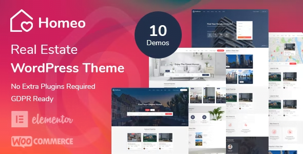 Homeo WordPress Theme 1.2.30 – Real Estate Theme
 Nulled + Extended License Free Download