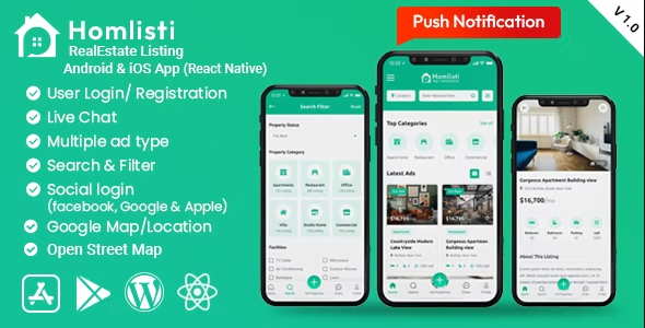 Homlisti – Real Estate WordPress Theme 1.9.6
 Nulled + Extended License Free Download