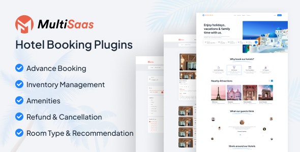 Hotel Booking Plugin – Multisaas Multi-Tenancy Multipurpose Website Builder (Saas) Nulled + Extended License Free Download