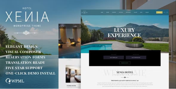 Hotel Xenia – Resort & Booking WordPress Theme 2.5.0
 Nulled + Extended License Free Download