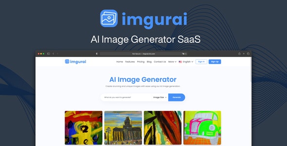 Imgurai – AI Image Generator (SAAS) 1.6 Nulled + Extended License Free Download