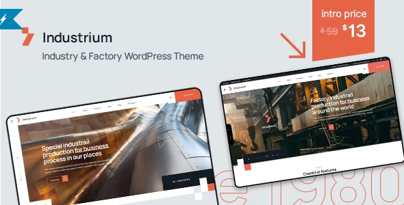 Industrium – Industry & Factory WordPress Theme 1.2.1
 Nulled + Extended License Free Download