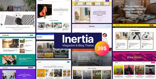 Inertia – Multipurpose Magazine & Blog WordPress Theme 1.2
 Nulled + Extended License Free Download