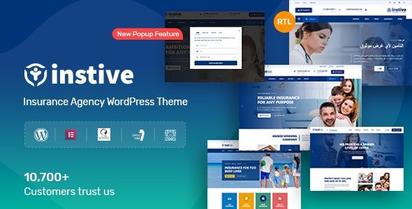 Instive WordPress Theme 1.2.1 – Insurance Theme
 Nulled + Extended License Free Download
