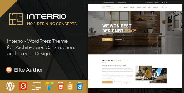 Interrio – WordPress Theme For Architecture And Interior Design 2.4
 Nulled + Extended License Free Download