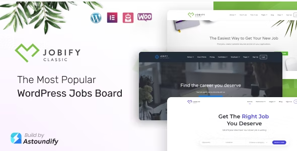 Jobify – The Most Popular WordPress Job Board Theme 4.2.0
 Nulled + Extended License Free Download