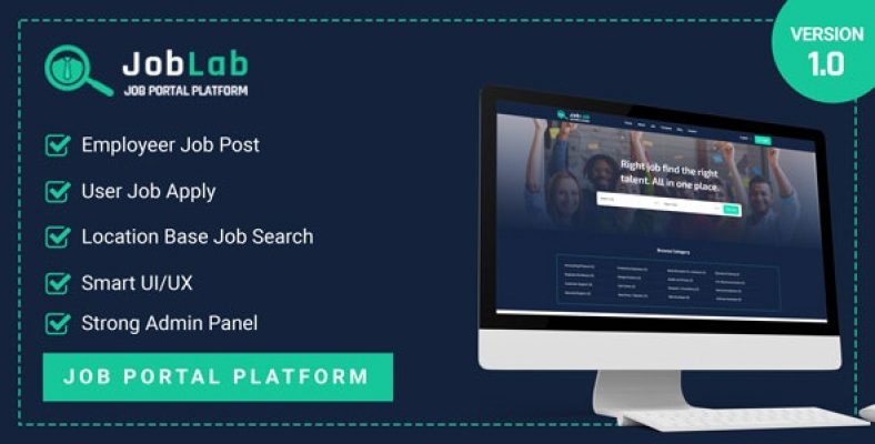 JobLab – Job Portal Platform 2.0 Nulled + Extended License Free Download