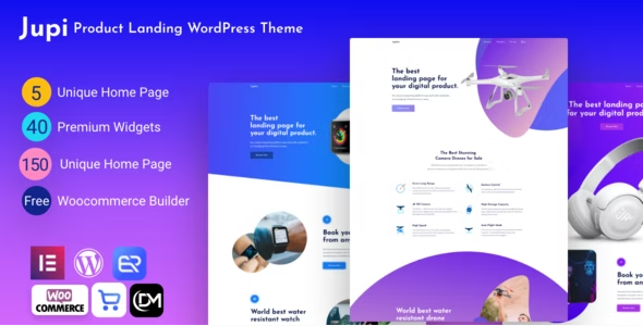 Jupi – Product Landing WordPress Theme 1.6.2
 Nulled + Extended License Free Download