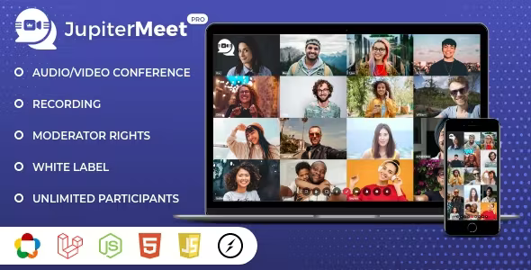 JupiterMeet Pro – Video Conference 1.5.0 Nulled + Extended License Free Download