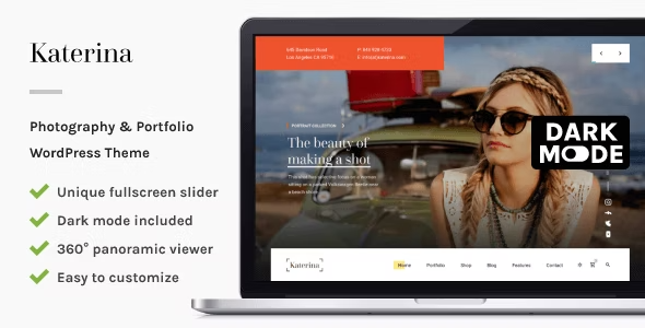 Katerina – Photography & Portfolio WordPress Theme 1.0
 Nulled + Extended License Free Download