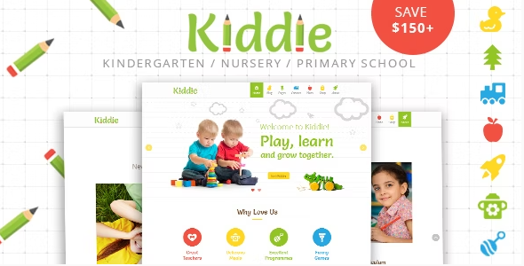 Kiddie – Kindergarten WordPress Theme 4.1.16
 Nulled + Extended License Free Download