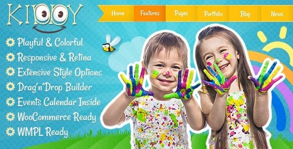Kiddy WordPress theme 1.2.0 – Children
 Nulled + Extended License Free Download