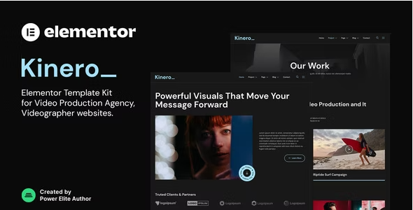 Kinerio – Video Production Agency Elementor Template Kit WordPress Theme 1.0.0
 Nulled + Extended License Free Download