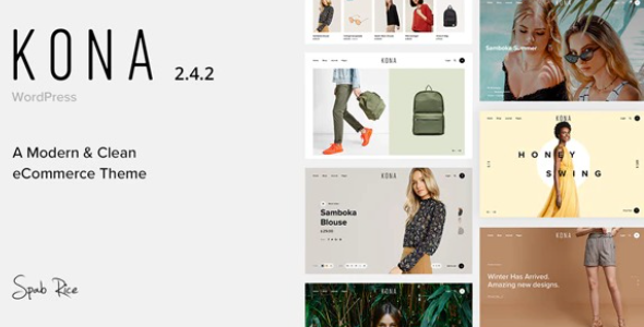 Kona – Modern & Clean eCommerce WordPress Theme 2.9.4.1
 Nulled + Extended License Free Download