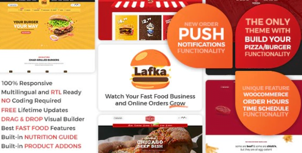 Lafka WooCommerce Theme 4.2.0 – Burger & Pizza Delivery
 Nulled + Extended License Free Download