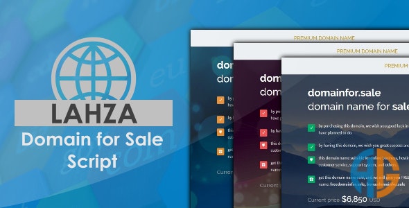 Lahza – Domain For Sale Script 1.3.0 Nulled + Extended License Free Download