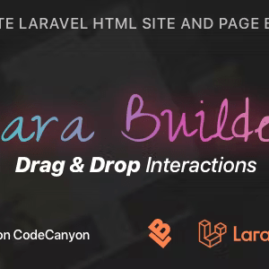 LaraBuilder – Laravel DragDrop SaaS HTML site builder 6.5.5 Nulled + Extended License Free Download