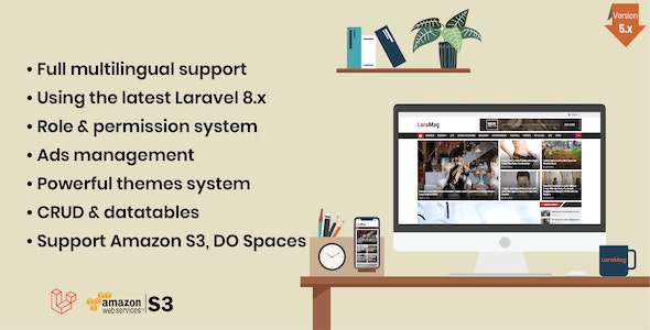 LaraMag – Laravel News & Magazine Multilingual System Nulled + Extended License Free Download