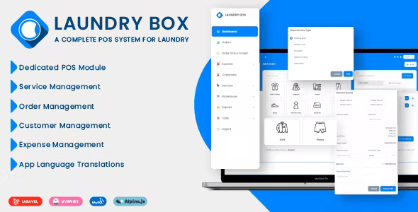 Laundry Box POS and Order Management System 1.5.0 Nulled + Extended License Free Download
