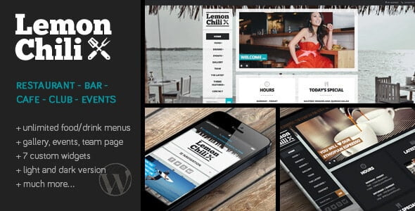 LemonChili 3.01 – A Restaurant WordPress Theme
 Nulled + Extended License Free Download
