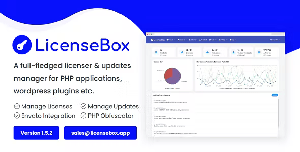 LicenseBox – PHP Licenser and Updates Manager Nulled + Extended License Free Download
