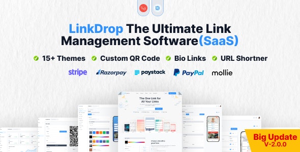 Linkdrop – SaaS Link Management Tool Nulled + Extended License Free Download