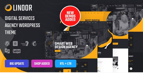 Linoor – Digital Agency Services WordPress Theme 1.7.2
 Nulled + Extended License Free Download