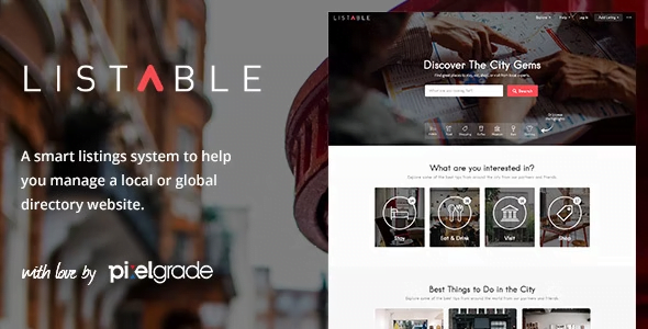 LISTABLE WordPress Theme 1.15.6 – A Friendly Directory Theme
 Nulled + Extended License Free Download
