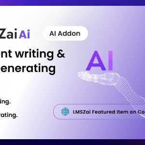 LMSzai AI – Ai Content writing  Image Generating addon. Nulled + Extended License Free Download