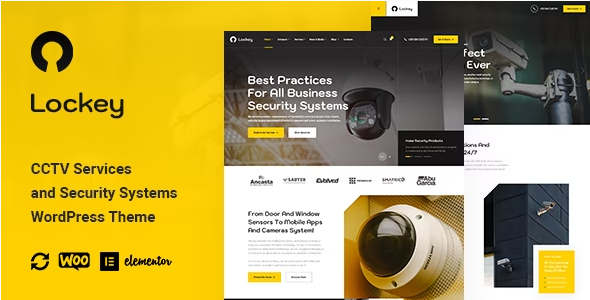 Lockey – CCTV And Security Systems WordPress Theme 1.0.6 Nulled + Extended License Free Download