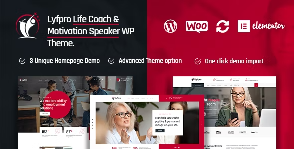 Lyfpro – Life Coach WordPress Theme 1.3
 Nulled + Extended License Free Download