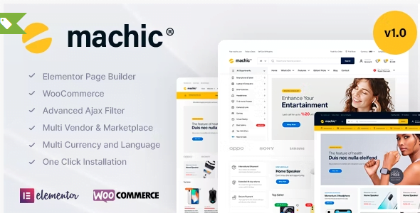 Machic- Electronics Store WooCommerce Theme 1.3.5
 Nulled + Extended License Free Download