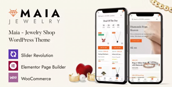 Maia WordPress Theme 1.0.15 – Jewelry Shop Theme
 Nulled + Extended License Free Download