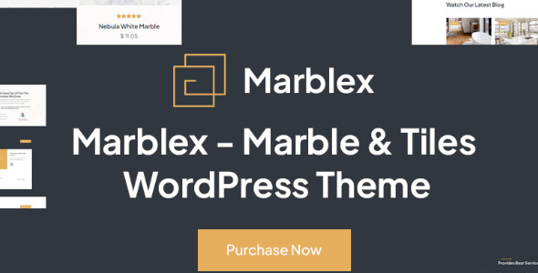 Marblex – Marble & Tiles WordPress Theme 1.1
 Nulled + Extended License Free Download