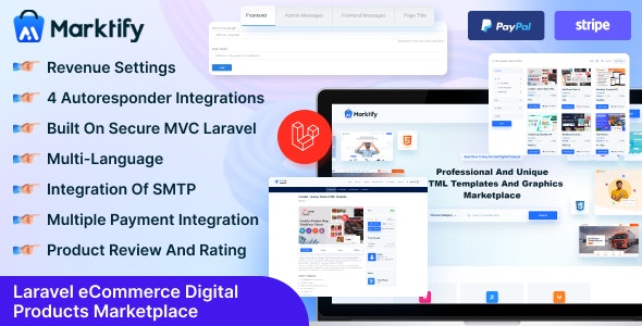 Marktify – Laravel eCommerce Digital Product Marketplace Nulled + Extended License Free Download