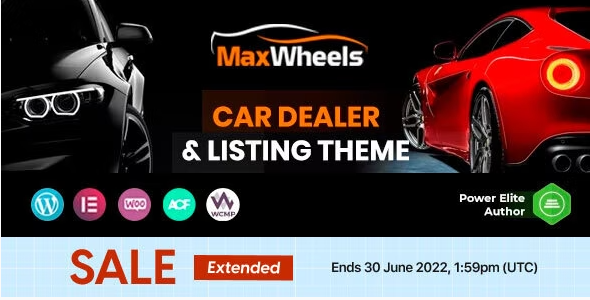 Maxwheels – Car Dealer Automotive & Classified Multivendor WordPress Theme 1.1.3
 Nulled + Extended License Free Download