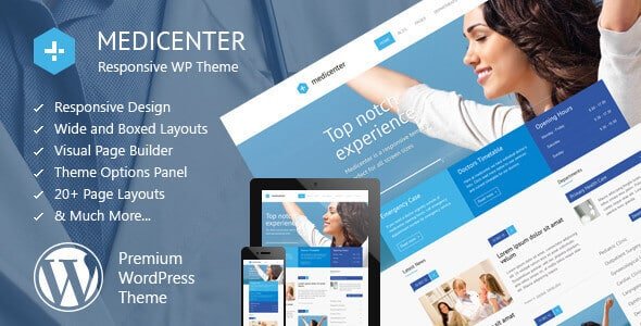 MediCenter WordPress Theme 13.8 – Responsive Medical Theme
 Nulled + Extended License Free Download